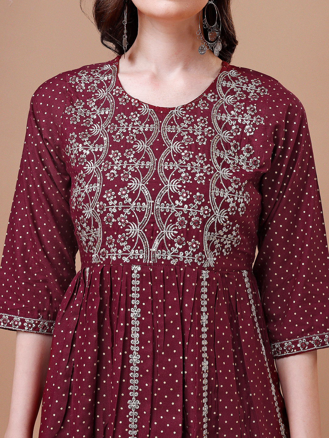 Nyra Cut Embroidered Rayon Kurta With Pant & Dupatta, Multicolor - Hiral Fashion | Grocsy