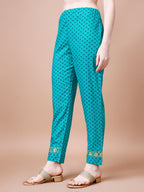 Embroidered & Quirky Printed Kurta With Pant & Dupatta, Multicolor - Hiral Fashion | Grocsy
