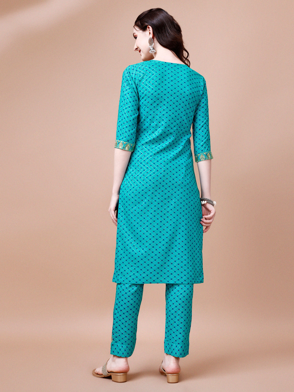 Embroidered & Quirky Printed Kurta With Pant & Dupatta, Multicolor - Hiral Fashion | Grocsy
