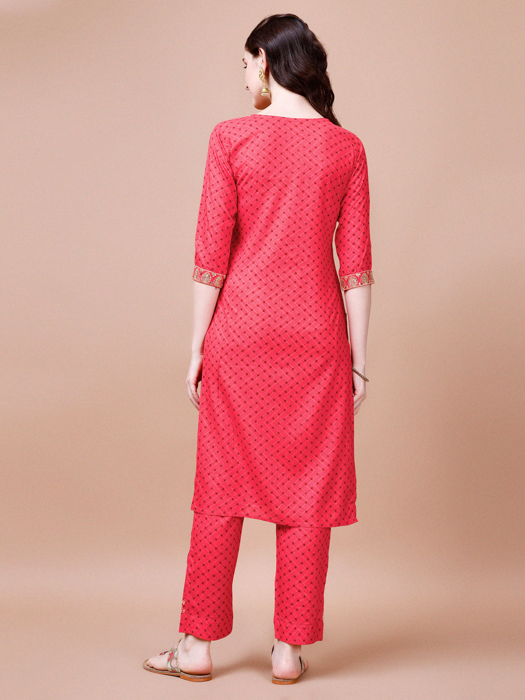 Embroidered & Quirky Printed Kurta With Pant & Dupatta, Multicolor - Hiral Fashion | Grocsy
