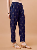 Alia Cut Embroidered & Printed Kurta With Pant & Dupatta, Multicolor - Hiral Fashion | Grocsy