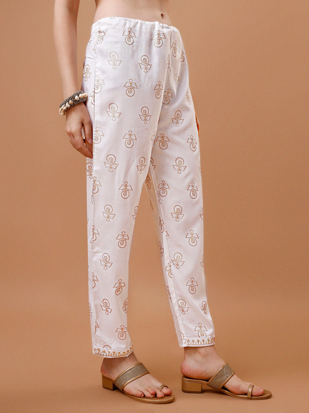 Alia Cut Embroidered & Printed Kurta With Pant & Dupatta, Multicolor - Hiral Fashion | Grocsy