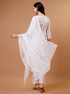 Alia Cut Embroidered & Printed Kurta With Pant & Dupatta, Multicolor - Hiral Fashion | Grocsy