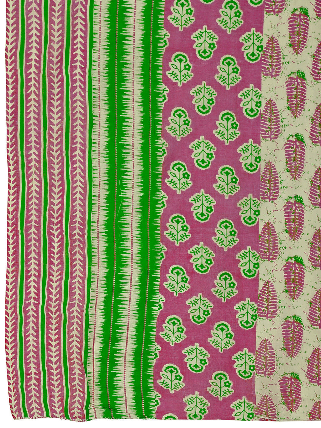 Embroidered & Printed Angrakha Style Kurta With Printed Pant & Dupatta, Multicolor - Hiral Fashion | Grocsy