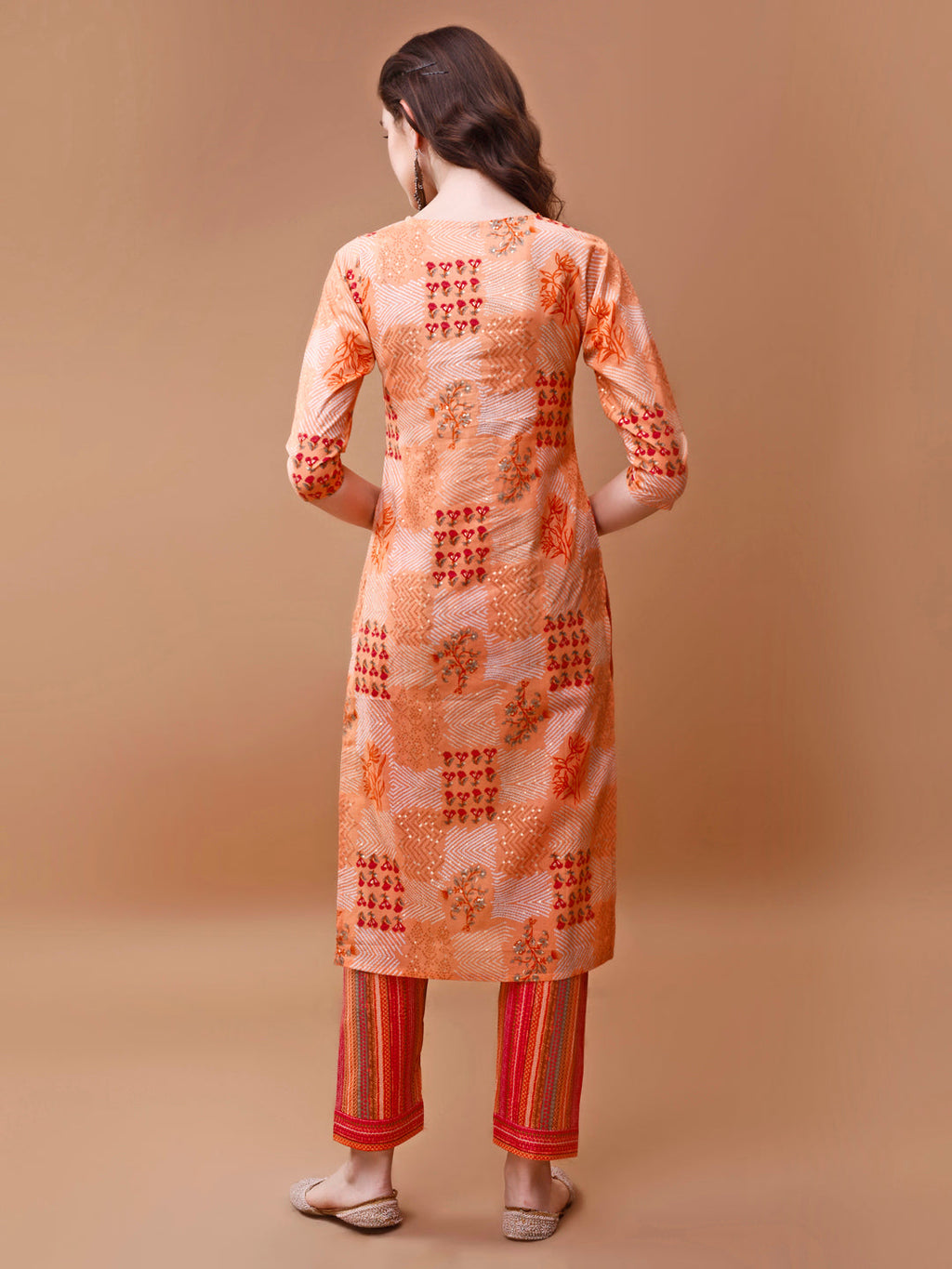 Embroidered And Floral Printed Kurta With Pant & Dupatta, Multicolor - Hiral Fashion | Grocsy