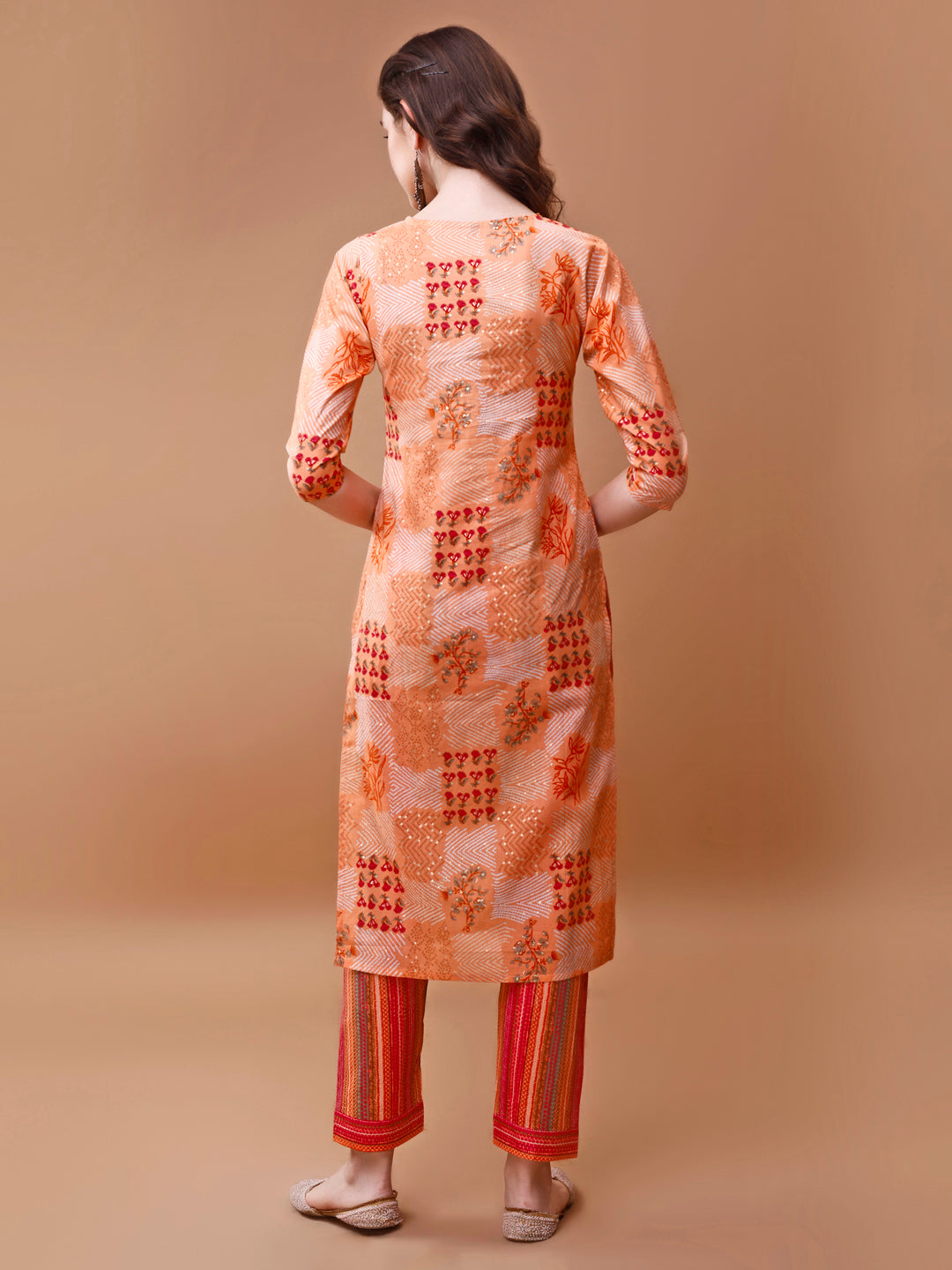 Embroidered And Floral Printed Kurta With Pant & Dupatta, Multicolor - Hiral Fashion | Grocsy