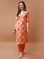 Embroidered And Floral Printed Kurta With Pant & Dupatta, Multicolor - Hiral Fashion | Grocsy