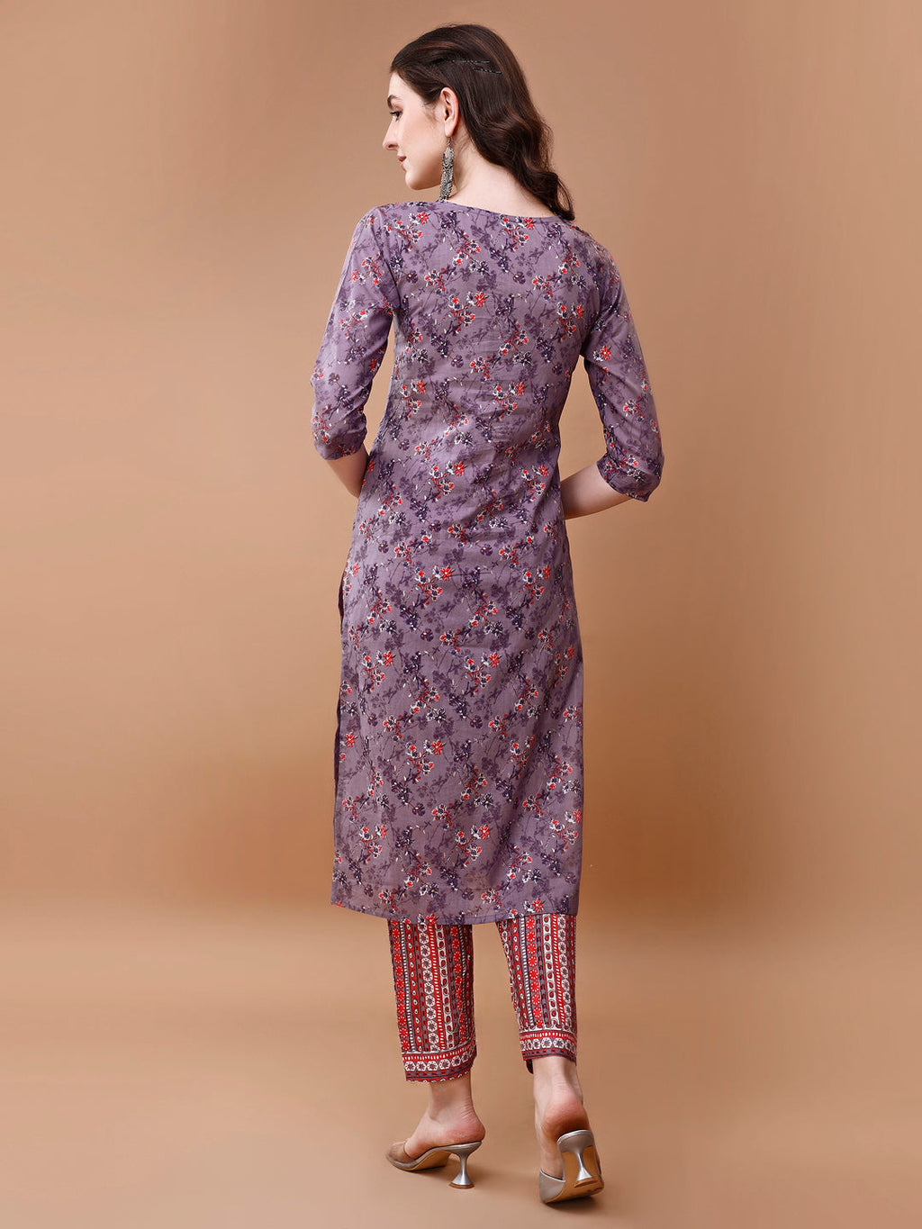 Embroidered And Floral Printed Kurta With Pant & Dupatta, Multicolor - Hiral Fashion | Grocsy