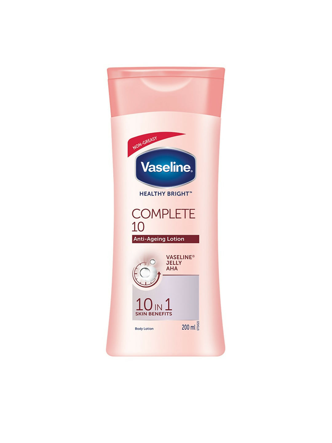 Vaseline Healthy Bright Complete 10 Anti Ageing Body Lotion, 10 in 1 Body Lotion With Vitamin B3, AHA, Pro-Retinol | Grocsy