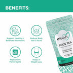 Oraah PCOS PCOD Herbal Tea - Spearmint Flavour | Grocsy
