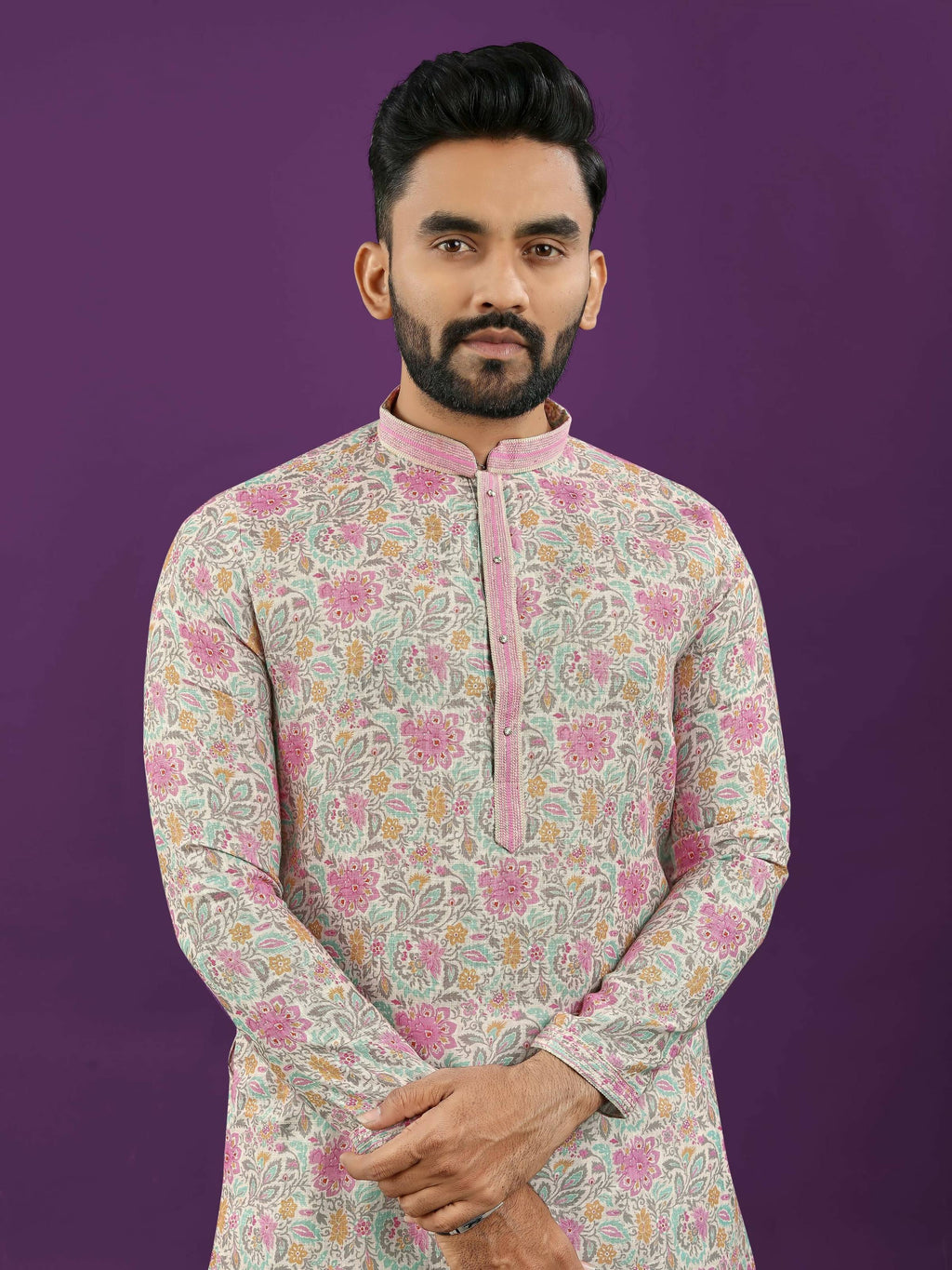 Anaita Pink Digital Print Kurta | Grocsy