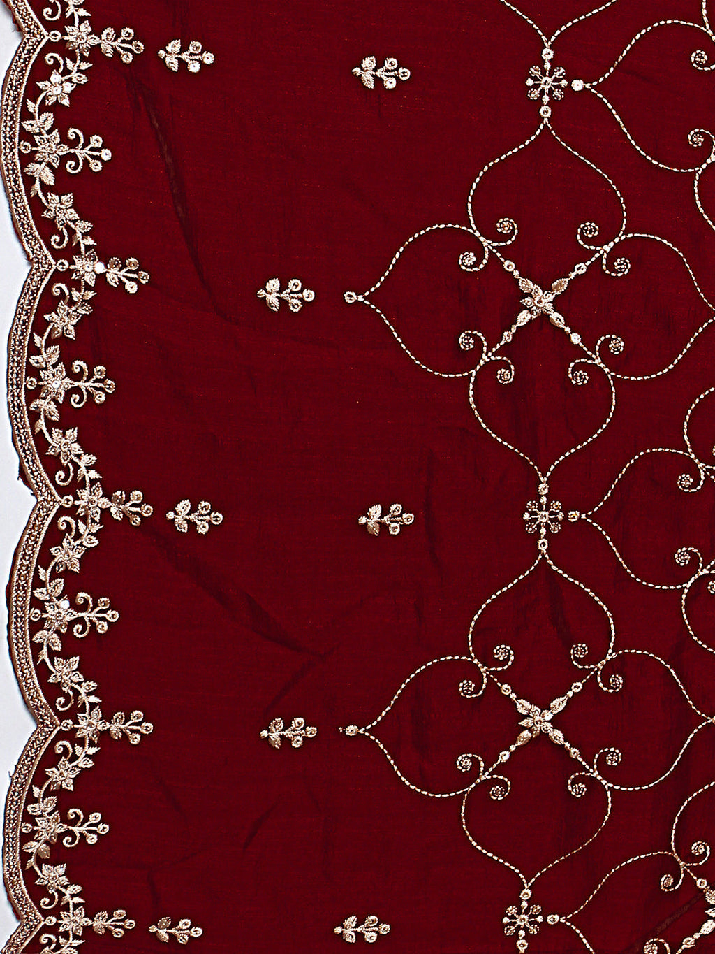 Sequinned Embroidered Kurta With Pant & Embroidered Dupatta Premium, Multicolor - Hiral Fashion | Grocsy