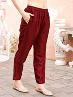 Sequinned Embroidered Kurta With Pant & Embroidered Dupatta Premium, Multicolor - Hiral Fashion | Grocsy