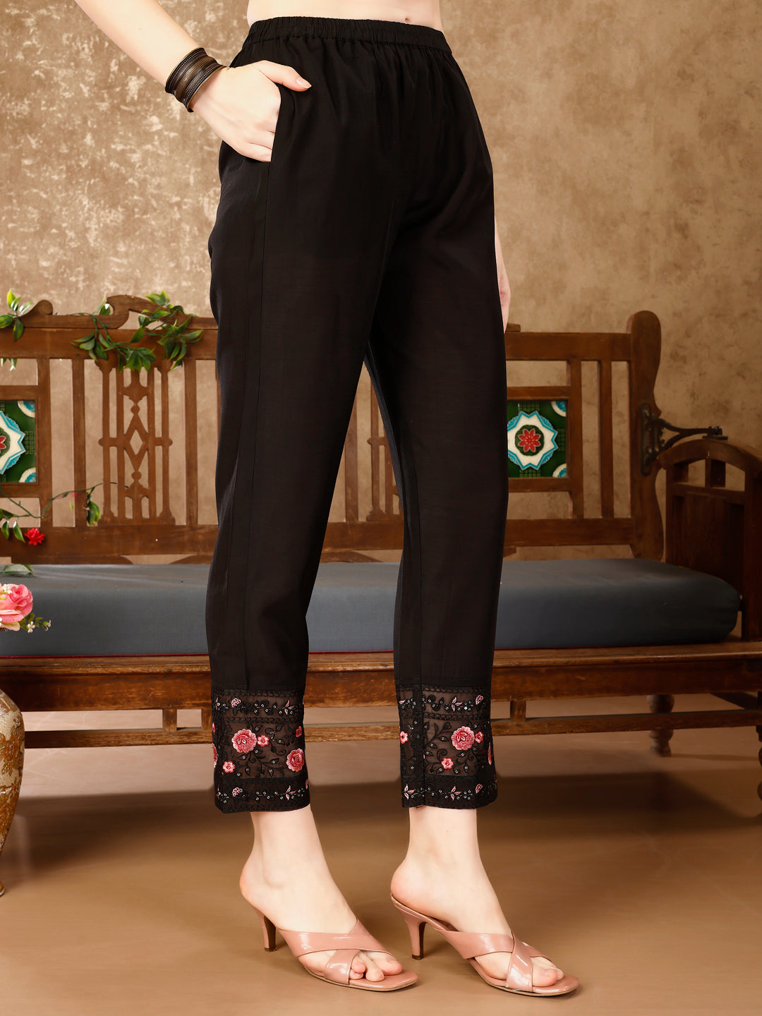 Pakistani Embroidered Kurta With Embroidered Pant & Embroidered Dupatta Premium Luxury, Multicolor - Hiral Fashion | Grocsy