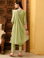 Pakistani Embroidered Kurta With Embroidered Pant & Embroidered Dupatta Premium Luxury, Multicolor - Hiral Fashion | Grocsy