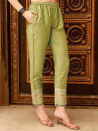 Pakistani Embroidered Kurta With Embroidered Pant & Embroidered Dupatta Premium Luxury, Multicolor - Hiral Fashion | Grocsy
