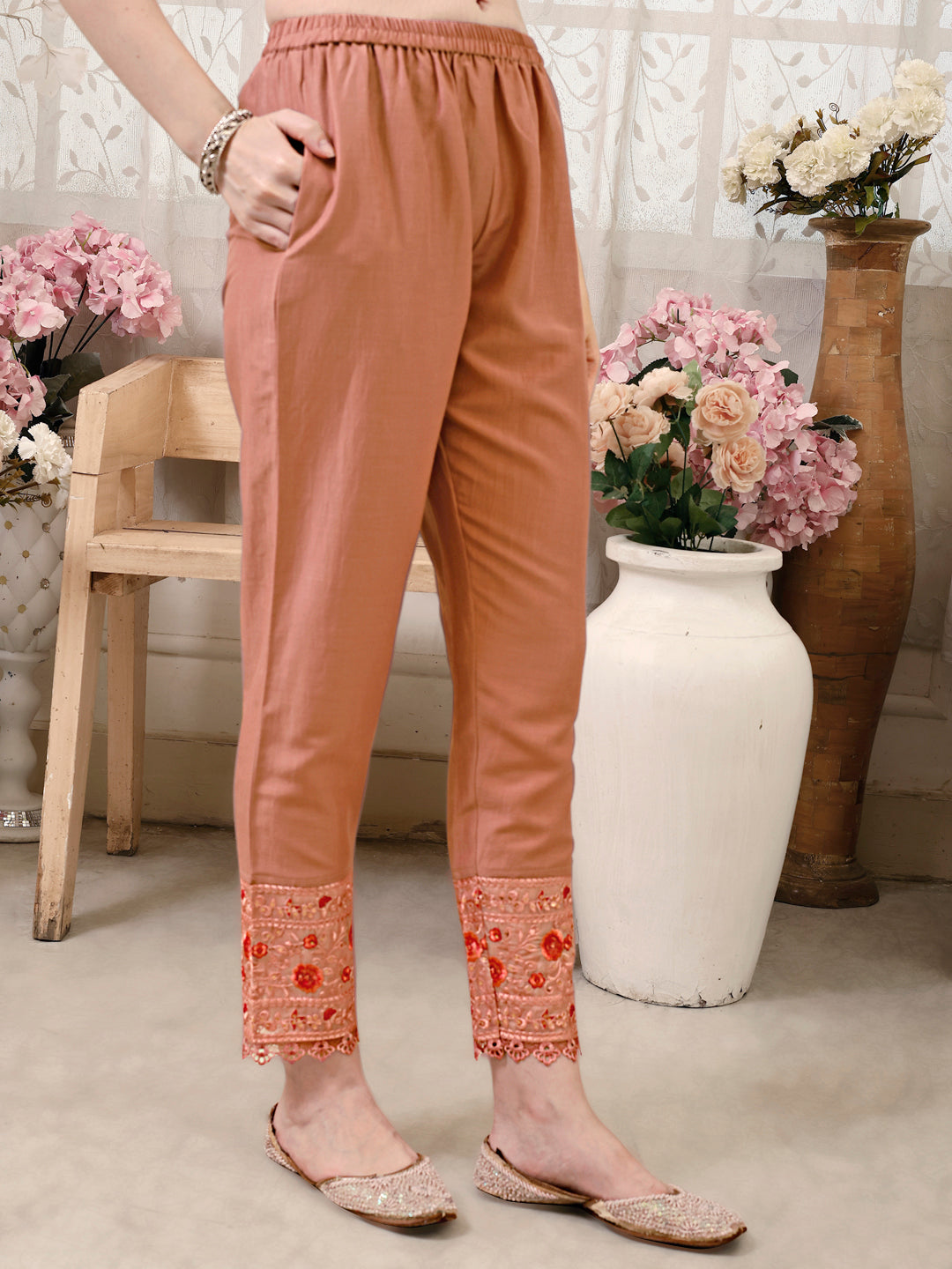 Pakistani Embroidered Kurta With Embroidered Pant & Embroidered Dupatta Premium Luxury, Multicolor - Hiral Fashion | Grocsy