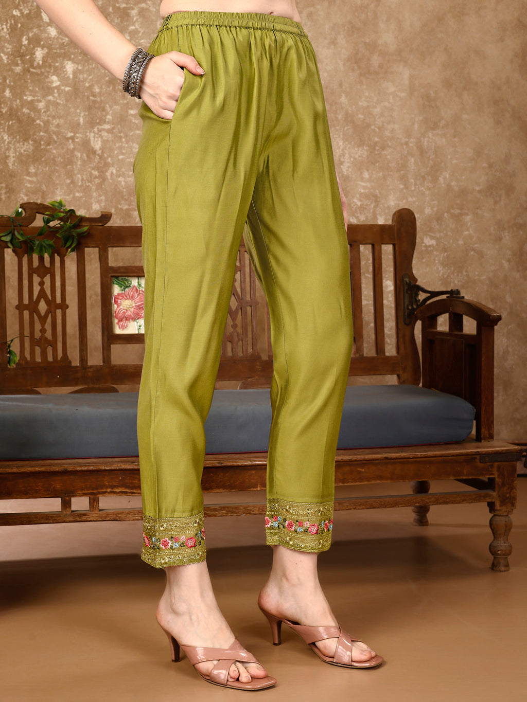 Pakistani Embroidered Organza Kurta With Pant & Embroidered Dupatta Luxury Premium, Multicolor - Hiral Fashion | Grocsy