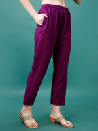 Embroidered Kurta With Pant & Chanderi Dupatta, Multicolor - Hiral Fashion | Grocsy