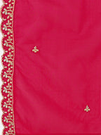 Embroidered Kurta With Pant & Embroidered Dupatta, Pink - Hiral Fashion | Grocsy