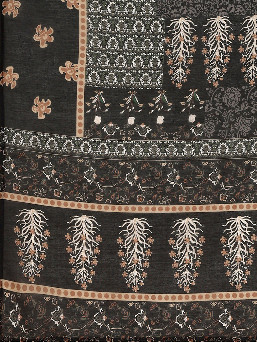 Hand Embroidered & Printed Kurta With Pant & Dupatta, Multicolor - Hiral Fashion | Grocsy