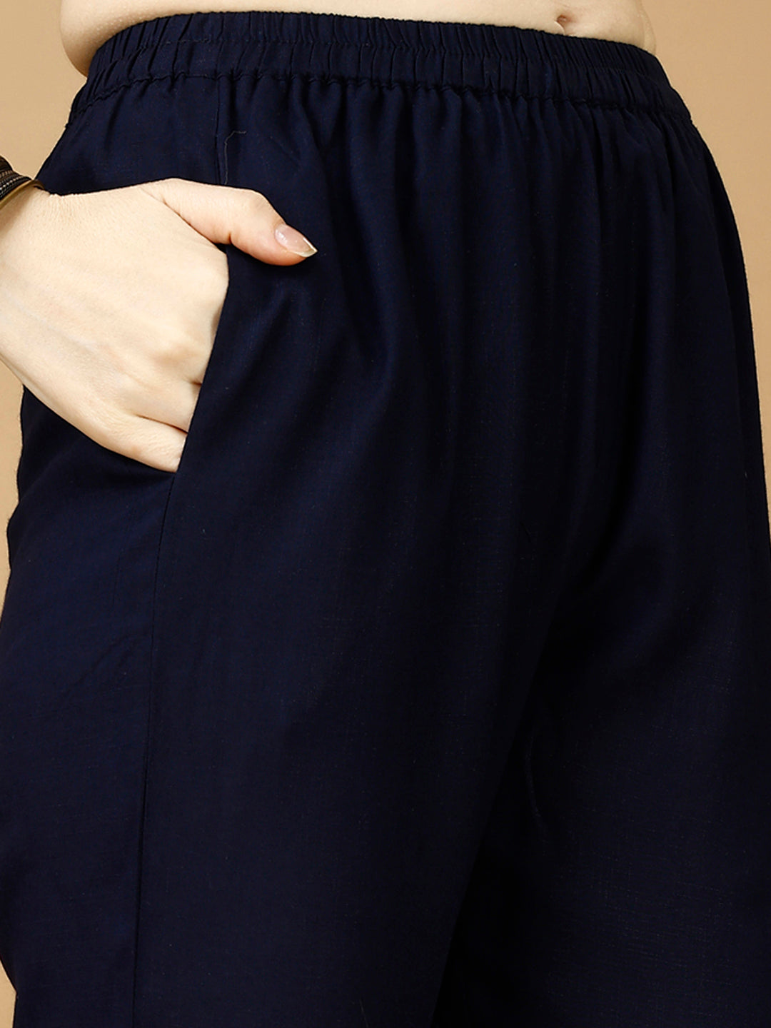 Hand Embroidered & Printed Kurta With Pant & Dupatta, Multicolor - Hiral Fashion | Grocsy