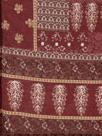 Hand Embroidered & Printed Kurta With Pant & Dupatta, Multicolor - Hiral Fashion | Grocsy