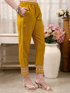 Pakistani Embroidered Kurta With Pant & Embroidered Dupatta Premium Luxury, Multicolor - Hiral Fashion | Grocsy