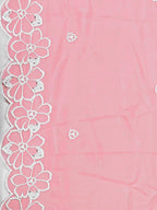 Pakistani Embroidered Kurta With Pant & Embroidered Dupatta, Peach - Hiral Fashion | Grocsy