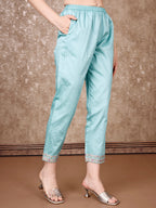 Embroidered & Floral Printed Kurta With Pant & Dupatta Premium Luxury, Multicolor - Hiral Fashion | Grocsy