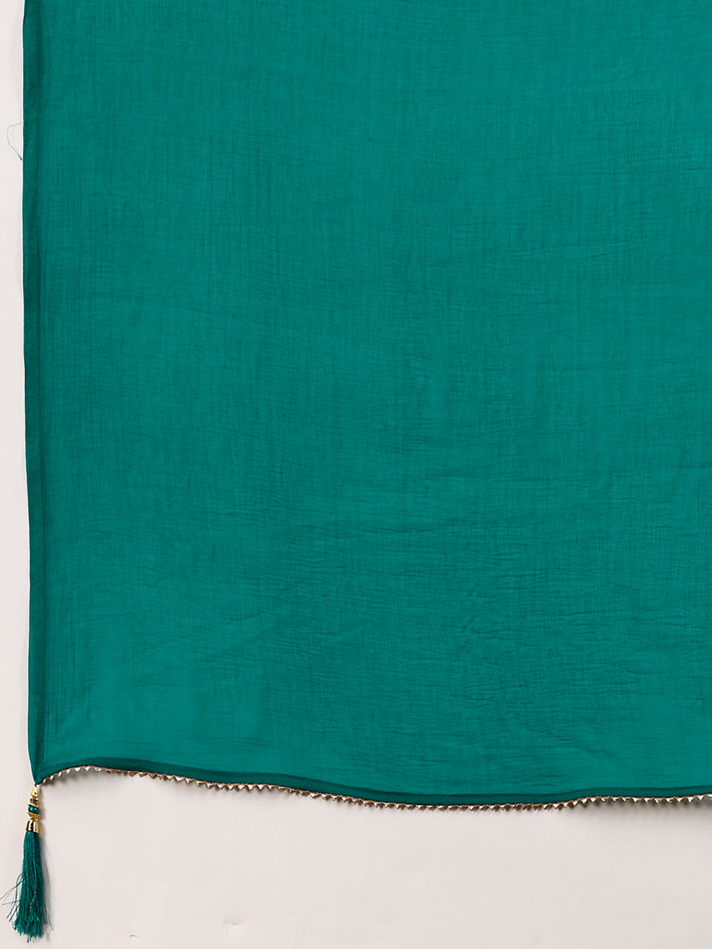 Embroidered & Floral Printed Kurta With Pant & Dupatta, Teal - Hiral Fashion | Grocsy