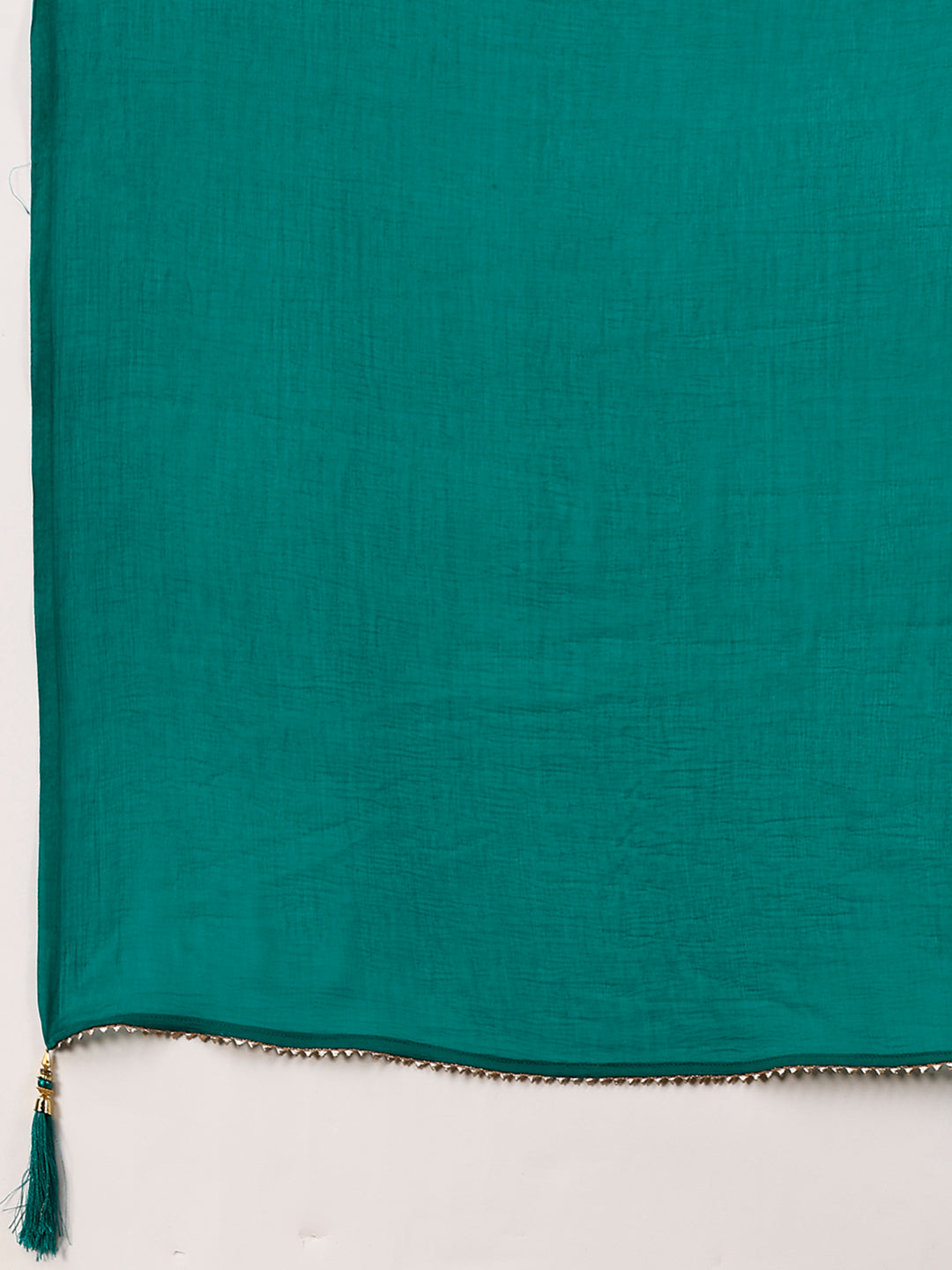 Embroidered & Floral Printed Kurta With Pant & Dupatta, Teal - Hiral Fashion | Grocsy