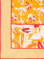 Floral Printed Cotton Kurta With Pant & Dupatta, Yellow - Hiral Fashion | Grocsy