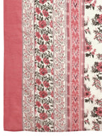 Floral Printed Anarkali Kurta With Pant & Dupatta Luxury Premium, Pink - Hiral Fashion | Grocsy