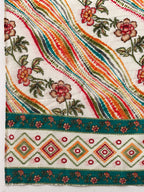 Mirror Embroidery And Shibori Printed Kurta With Pant & Dupatta, Multicolor - Hiral Fashion | Grocsy
