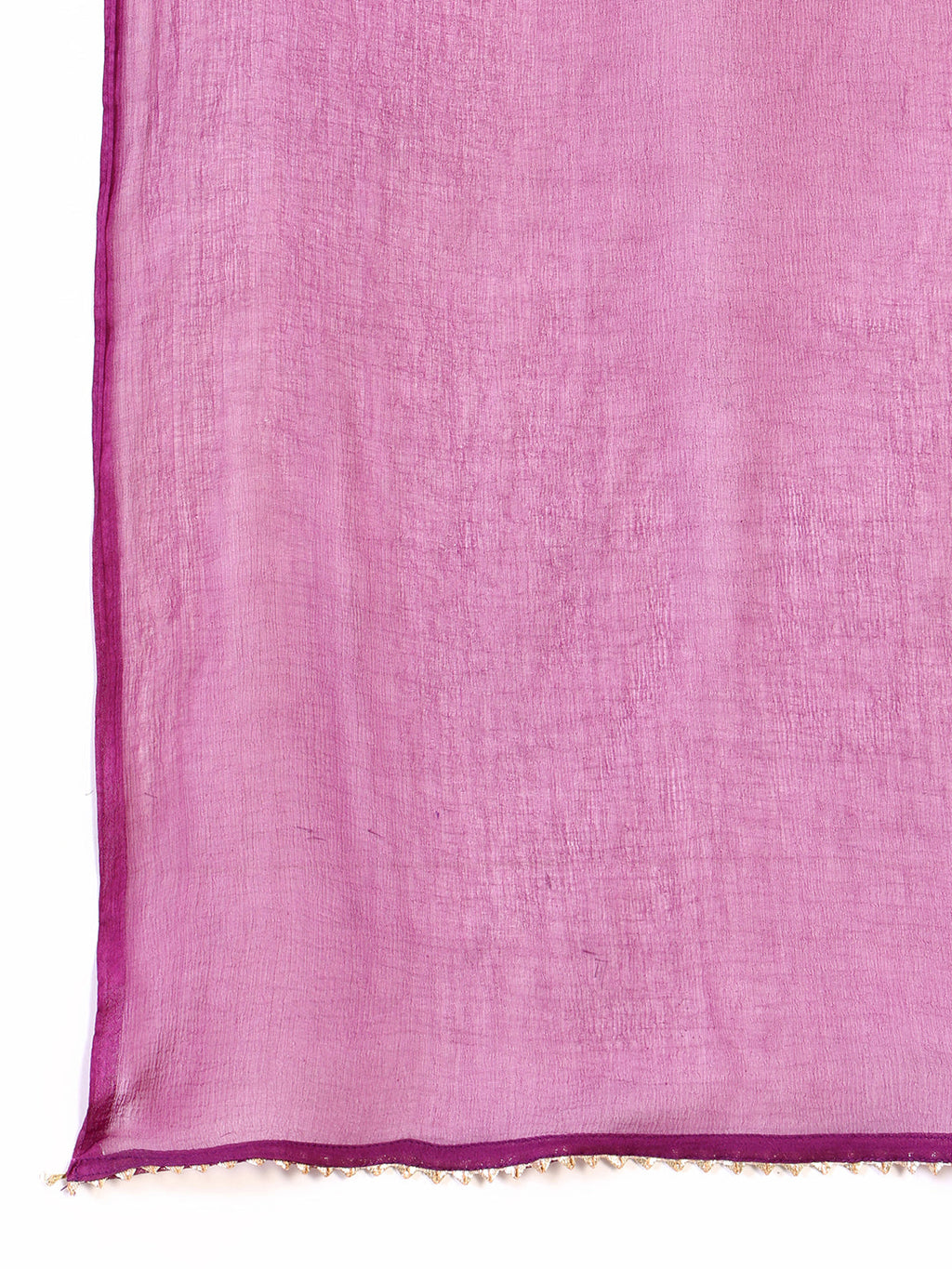 Leheriya Printed & Applique Embroidered Kurta With Pant & Dupatta, Pink - Hiral Fashion | Grocsy