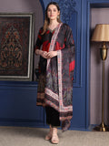 Hand Embroidered & Printed Kurta With Pant & Dupatta, Black - Hiral Fashion | Grocsy