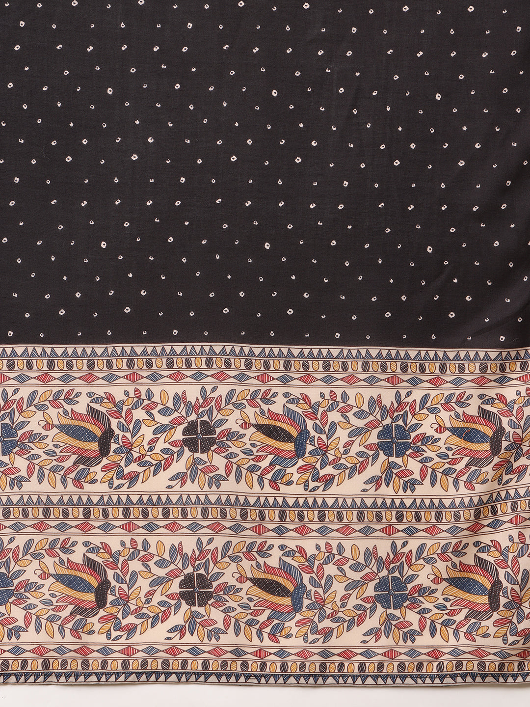 Hand Embroidered & Printed Kurta With Pant & Dupatta, Black - Hiral Fashion | Grocsy