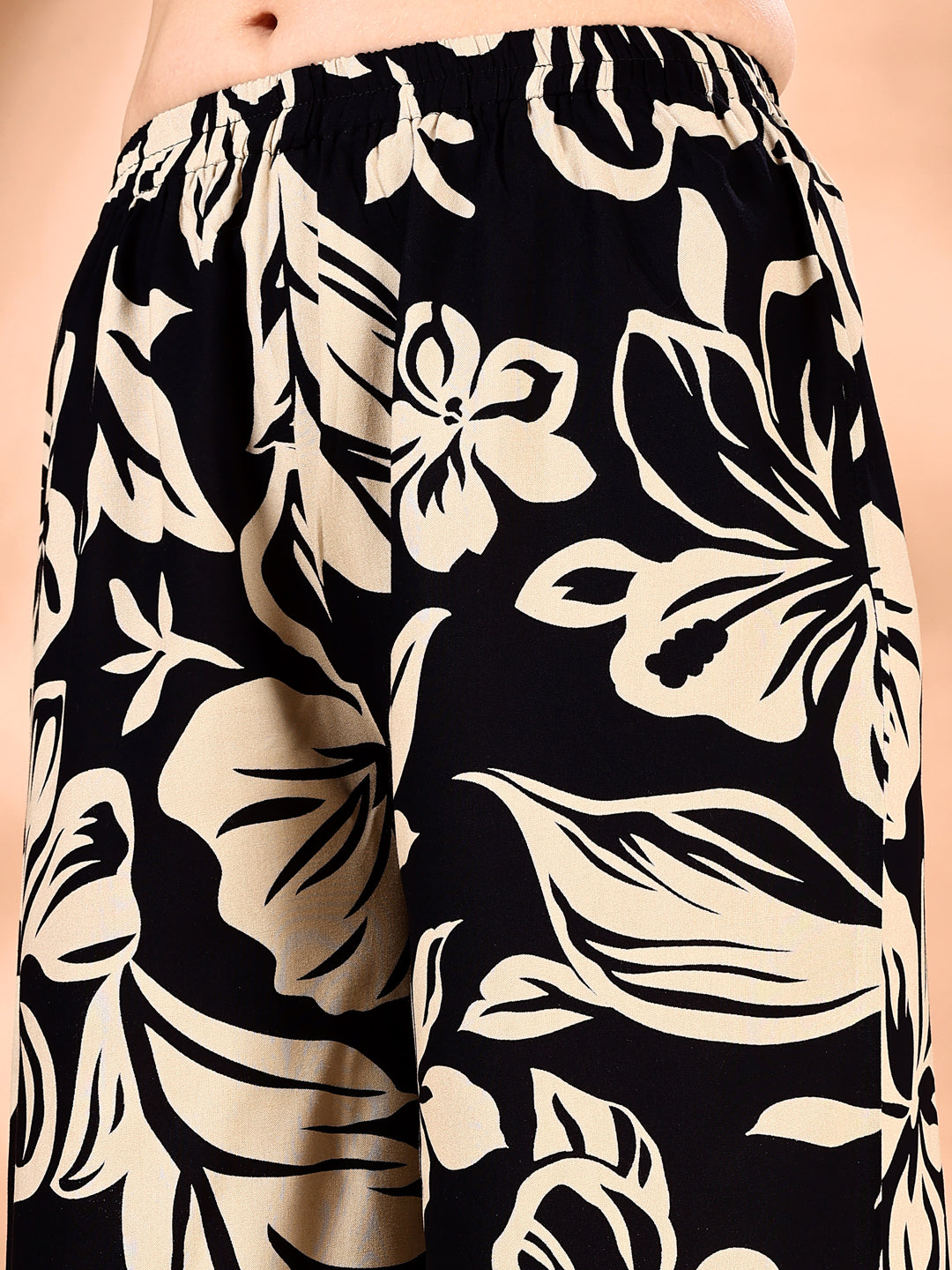 Botanical Printed Co Ords Set, Black - Hiral Fashion | Grocsy