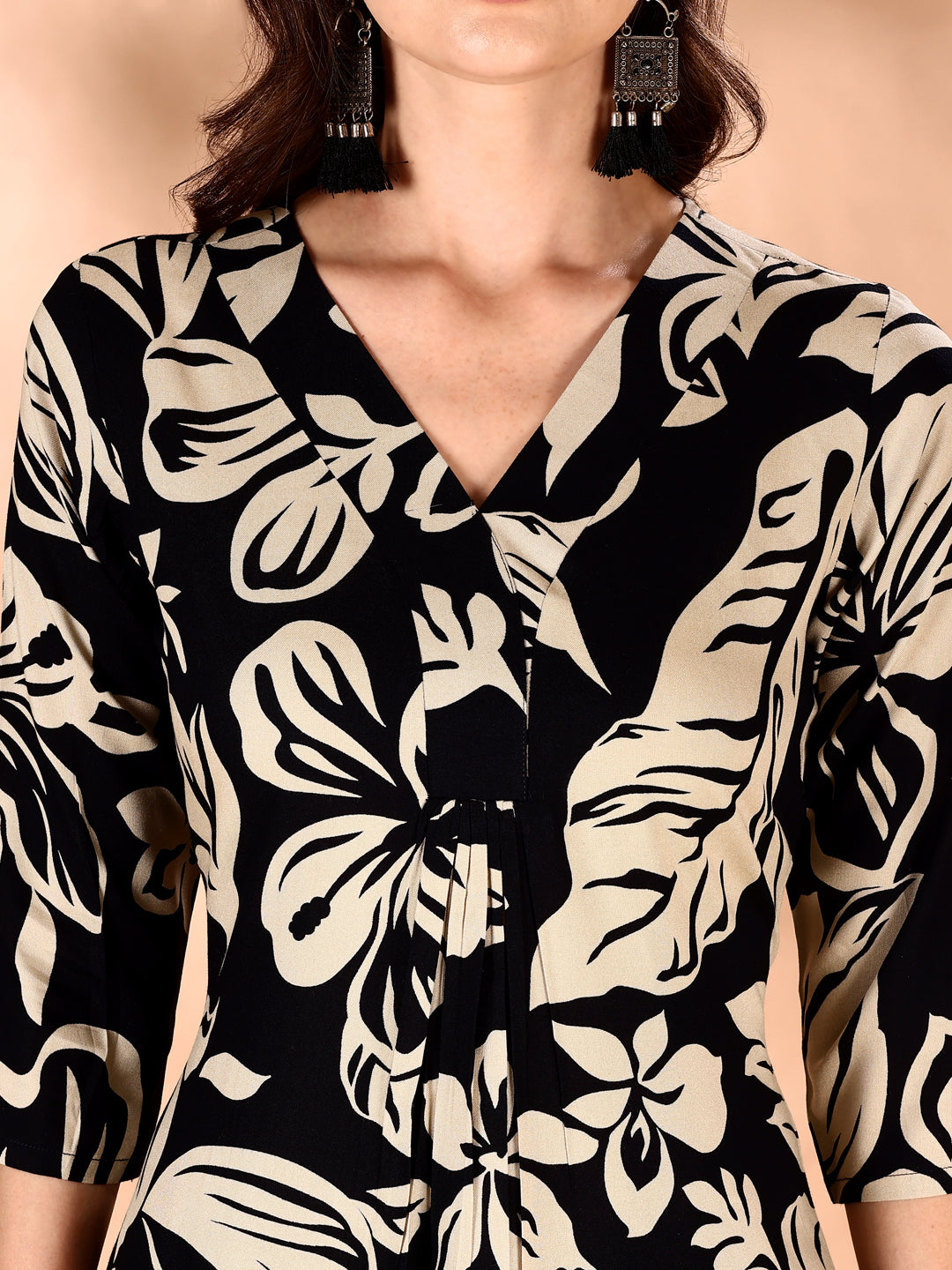 Botanical Printed Co Ords Set, Black - Hiral Fashion | Grocsy