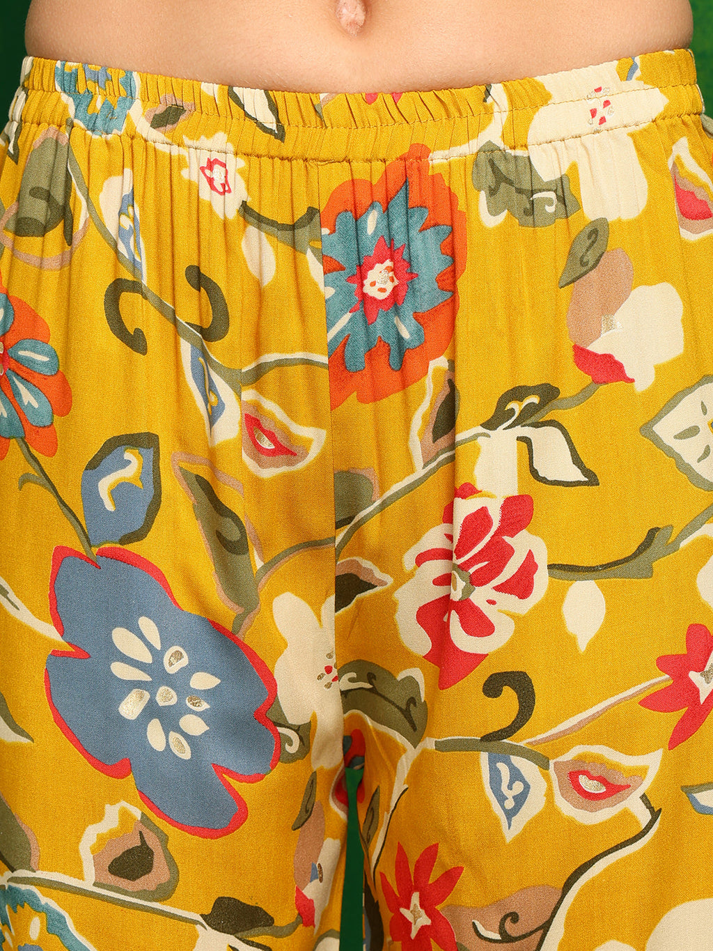Botanical Printed Co Ords Set, Yellow - Hiral Fashion | Grocsy
