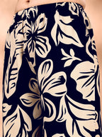 Botanical Printed Co Ords Set, Navy Blue - Hiral Fashion | Grocsy