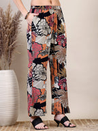Floral Printed Co-Ords Set, Black - Hiral Fashion | Grocsy