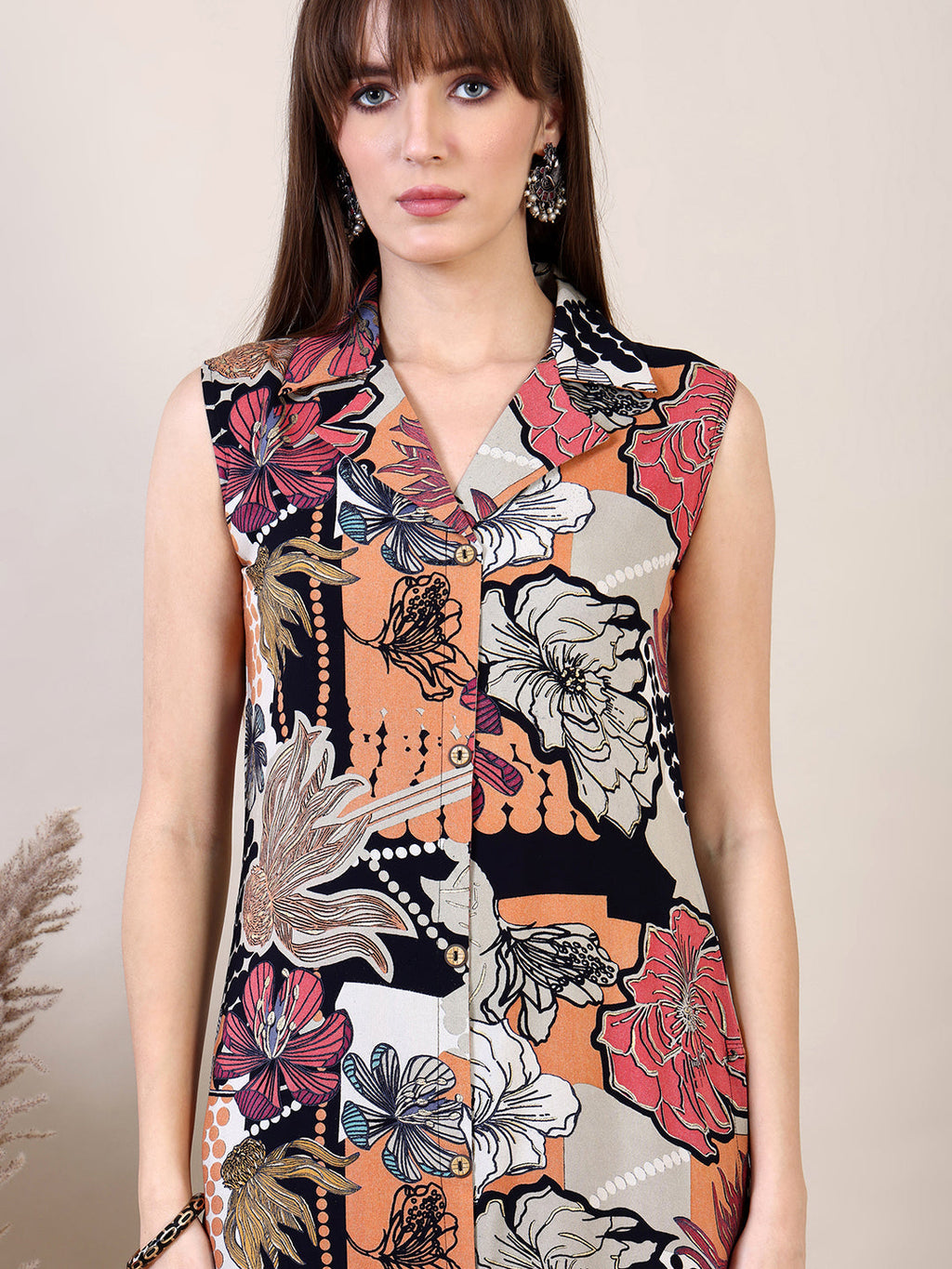 Floral Printed Co-Ords Set, Black - Hiral Fashion | Grocsy