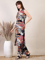 Floral Printed Co-Ords Set, Black - Hiral Fashion | Grocsy