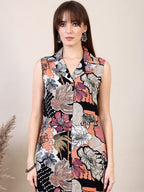 Floral Printed Co-Ords Set, Navy Blue - Hiral Fashion | Grocsy