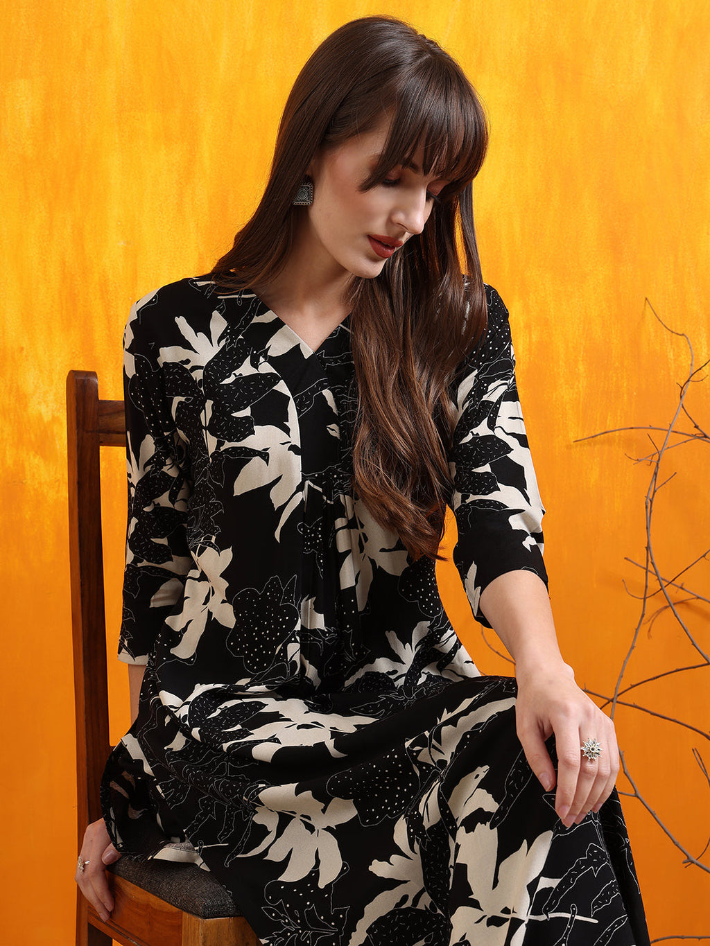 Floral Printed Co-Ords, Black - Hiral Fashion | Grocsy