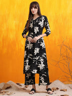 Floral Printed Co-Ords, Black - Hiral Fashion | Grocsy