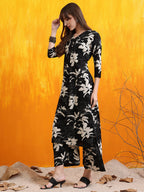 Floral Printed Co-Ords, Black - Hiral Fashion | Grocsy