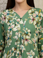 Floral Printed Co-Ords, Green - Hiral Fashion | Grocsy